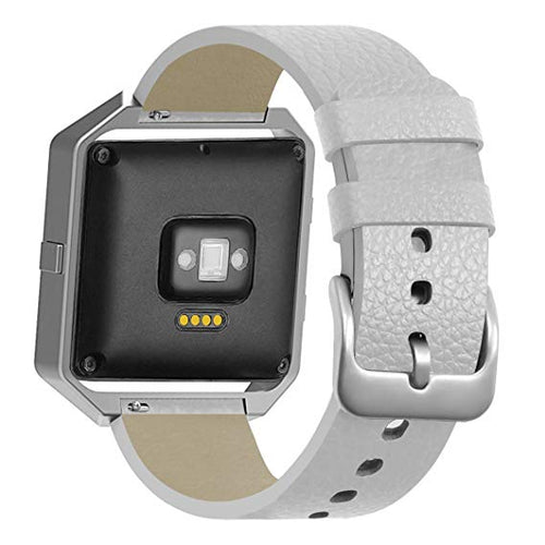 Grey Leather Strap for Fitbit Blaze