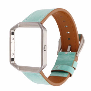 Mint Leather Strap for Fitbit Blaze