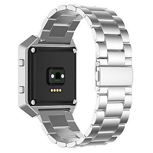 Silver Stainless Steel Strap for Fitbit Blaze