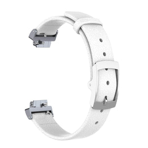 White Leather Strap for Fitbit Inspire