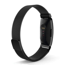 Black Metal Watch Strap for Fitbit Inspire