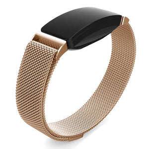 Rose Gold Metal Watch Strap for Fitbit Inspire HR