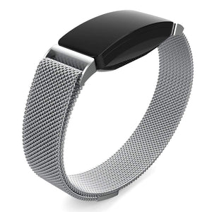 Silver Metal Watch Strap for Fitbit Inspire HR