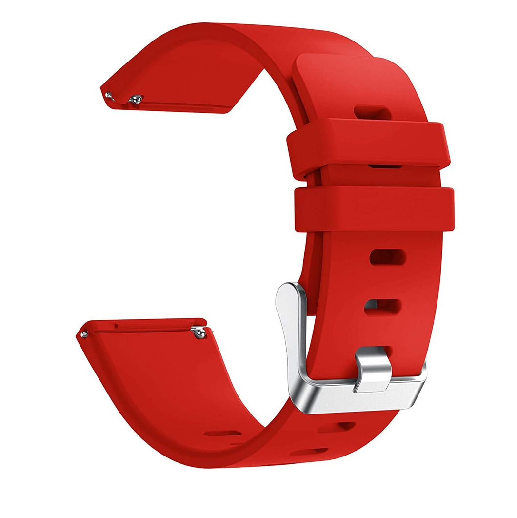 Red Silicone Strap for Fitbit Versa 2 â€“ Soft, Fully Sweat-Resistant, and Adjustable Replacement Band
