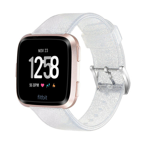 Fitbit versa rose gold white clearance band