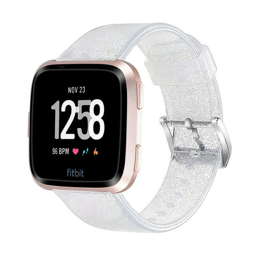 Silver Glitter Strap for Fitbit Versa Lite