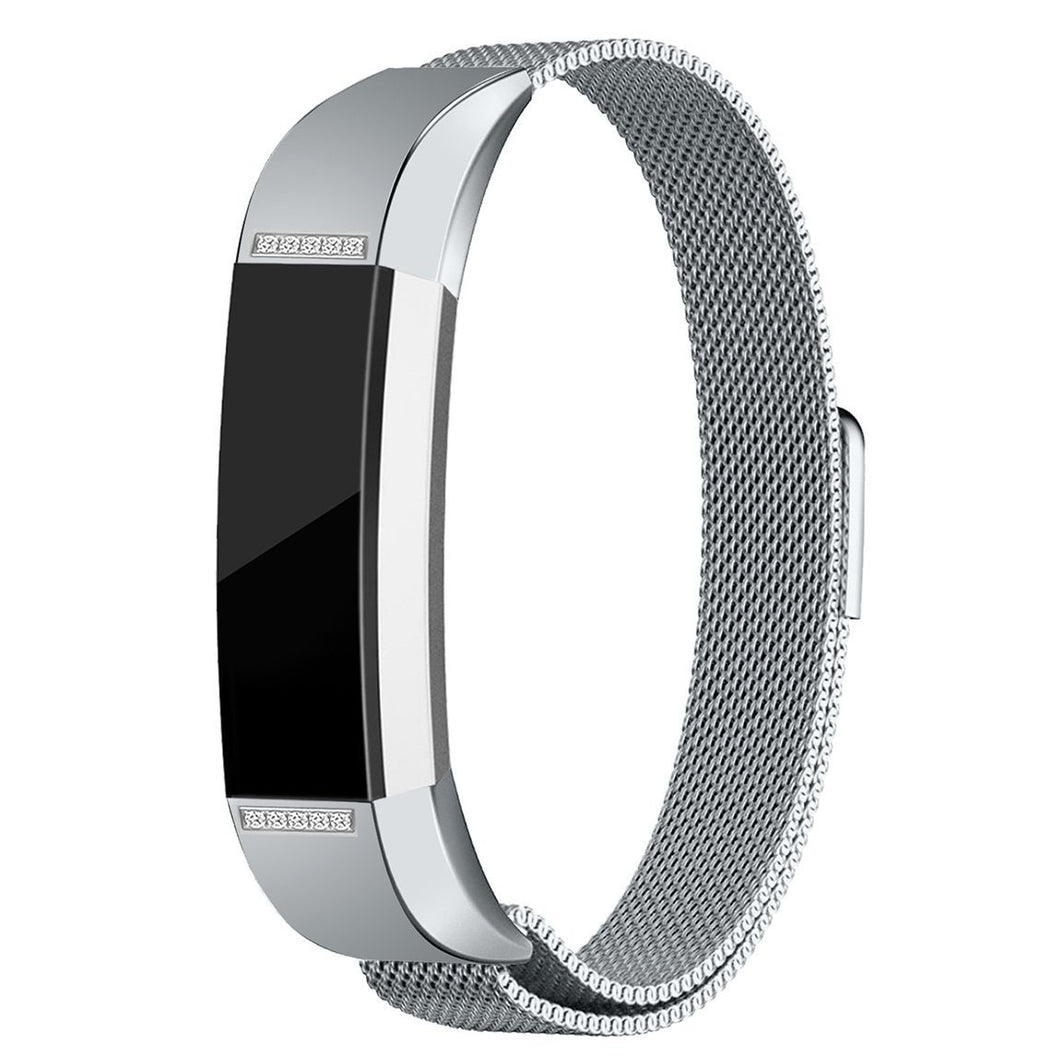 Silver Metal Strap for Fitbit Alta