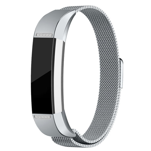 Silver Metal Strap for Fitbit Alta HR
