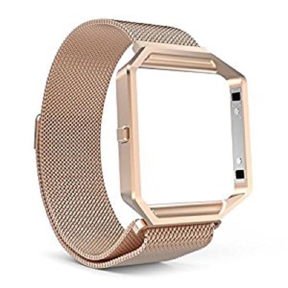 Rose Gold Metal Strap for Fitbit Blaze