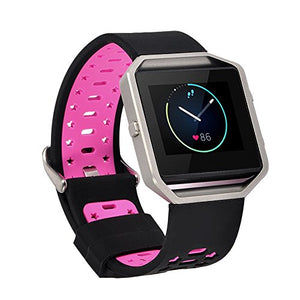 Black/Pink Strap for Fitbit Blaze