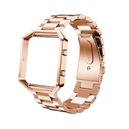 Rose Gold Stainless Steel Strap for Fitbit Blaze