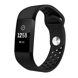 Black/Black Strap for Fitbit Charge 3
