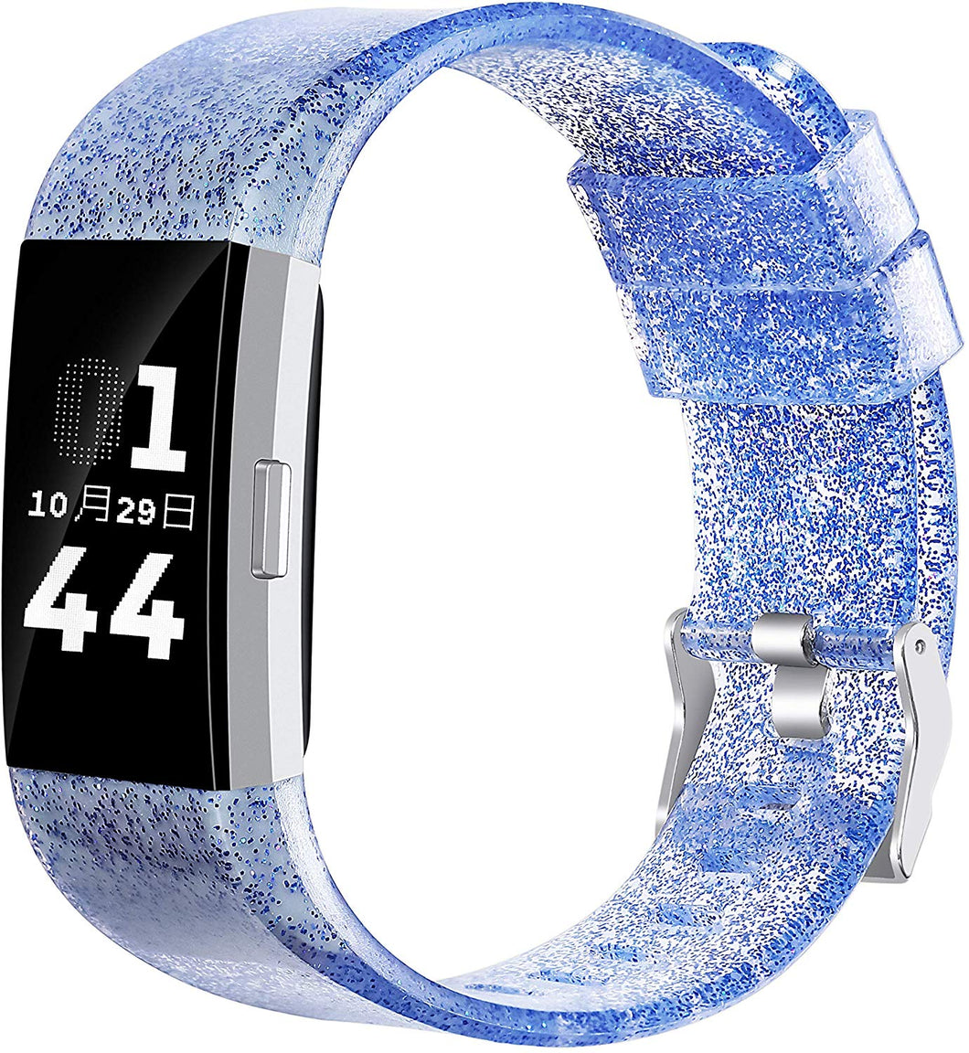 Blue Glitter Strap for Fitbit Charge 2