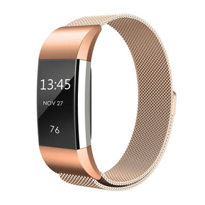 Rose Gold Metal Strap for Fitbit Charge 2