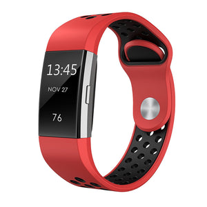 Red/Black Strap for Fitbit Charge 2