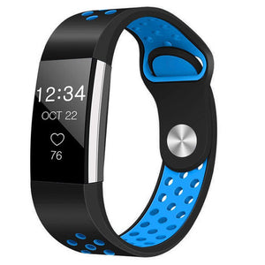 Black/Blue Strap for Fitbit Charge 2   