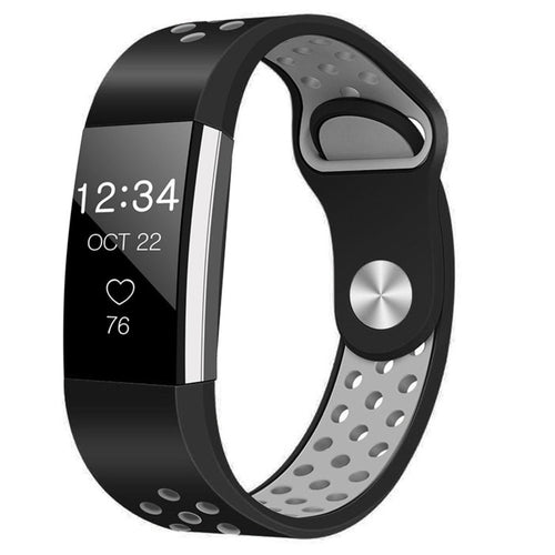 Black/Grey Strap for Fitbit Charge 2