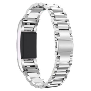 Silver Stainless Steel Strap for Fitbit Charge 2