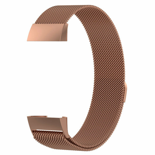 Rose Gold Metal Strap for Fitbit Charge 3