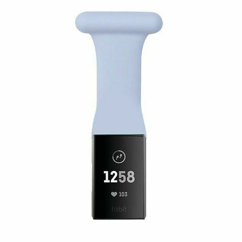 Light Blue Nurses Fob Strap for Fitbit Charge 3