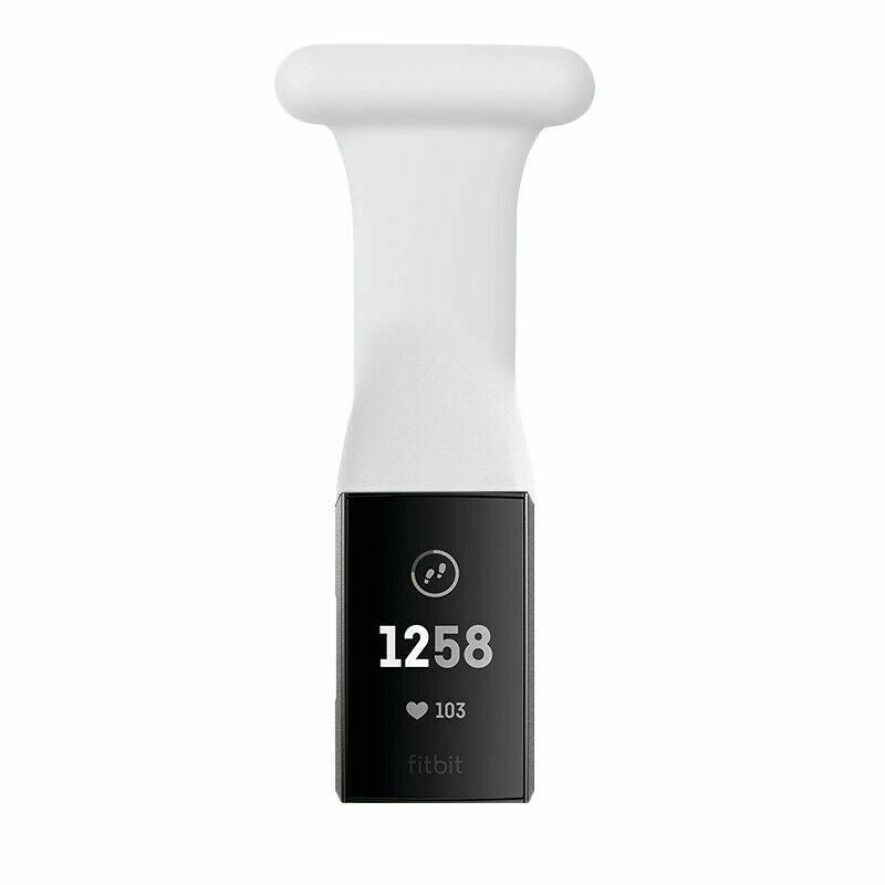 White Nurses Fob Strap for Fitbit Charge 3