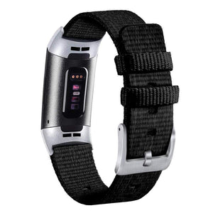 Black Nylon Band for Fitbit Charge 3