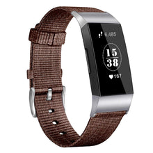 Dark Brown Nylon Strap for Fitbit Charge 3