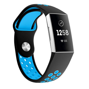Black/Blue Strap for Fitbit Charge 3