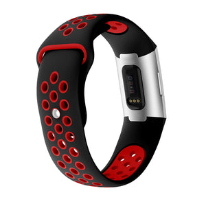 Black/Red Strap for Fitbit Charge 3