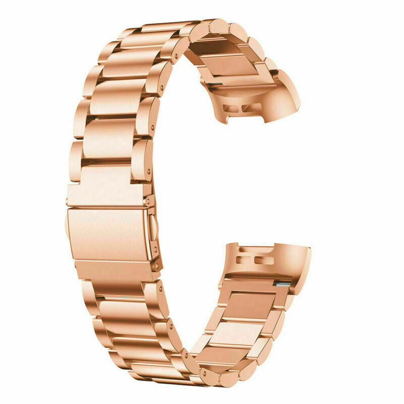 Rose Gold Stainless Steel Strap for Fitbit Charge 3