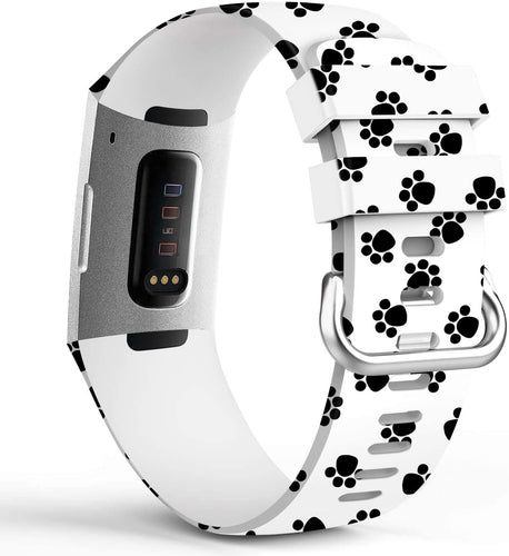 Dog Paw Pattern Strap for Fitbit Charge 4