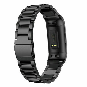 Black Stainless Steel Band for Fitbit Charge 4