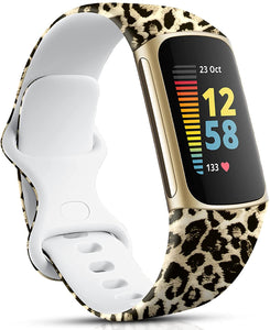 Leopard Print Pattern Strap for Fitbit Charge 5