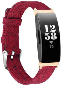 Red Nylon Strap for Fitbit Inspire