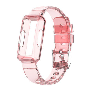 Pink Jelly Strap for Fitbit Inspire