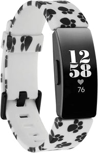 Dog Paw Pattern Strap for Fitbit Inspire 2