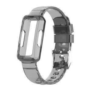 Transparent Black Jelly Strap for Fitbit Inspire 2