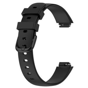 Black Leather Fitbit Inspire 3 Strap – FitStrapsUK