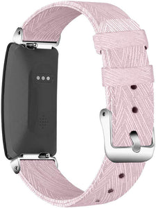 Pink Nylon Strap for Fitbit Inspire HR