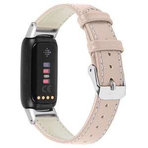 Beige Leather Strap for Fitbit Luxe