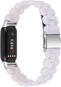 Silver Resin Strap for Fitbit Luxe