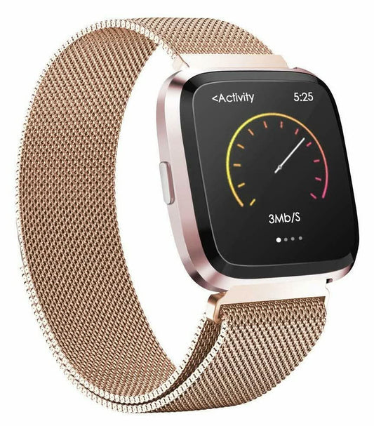 Rose Gold Metal Strap for Fitbit Sense