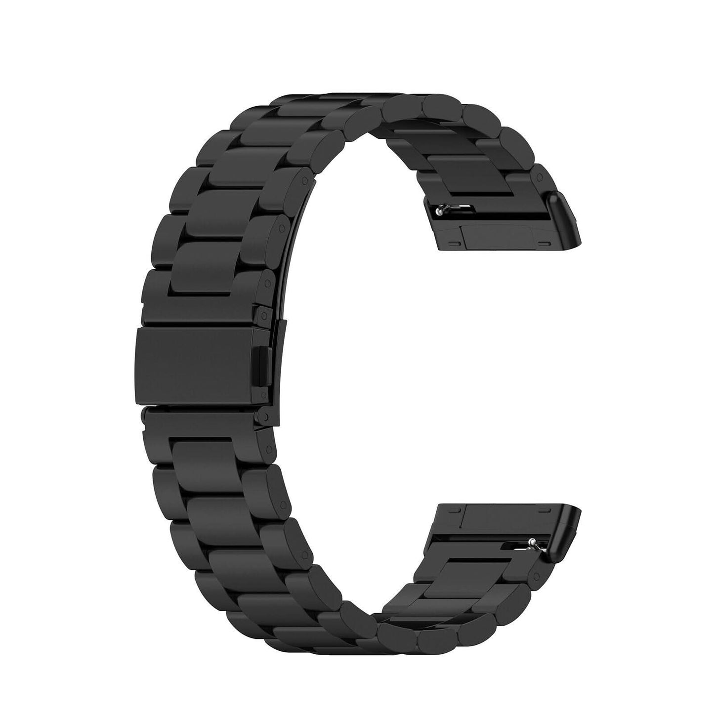Black Stainless Steel Strap for Fitbit Sense