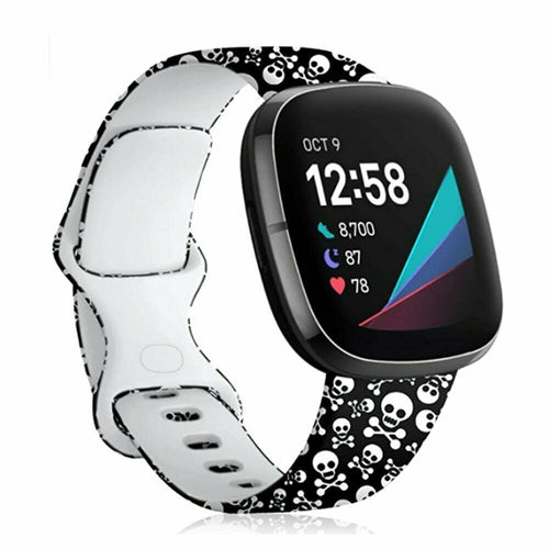 Punk Pattern Strap for Fitbit Sense 2