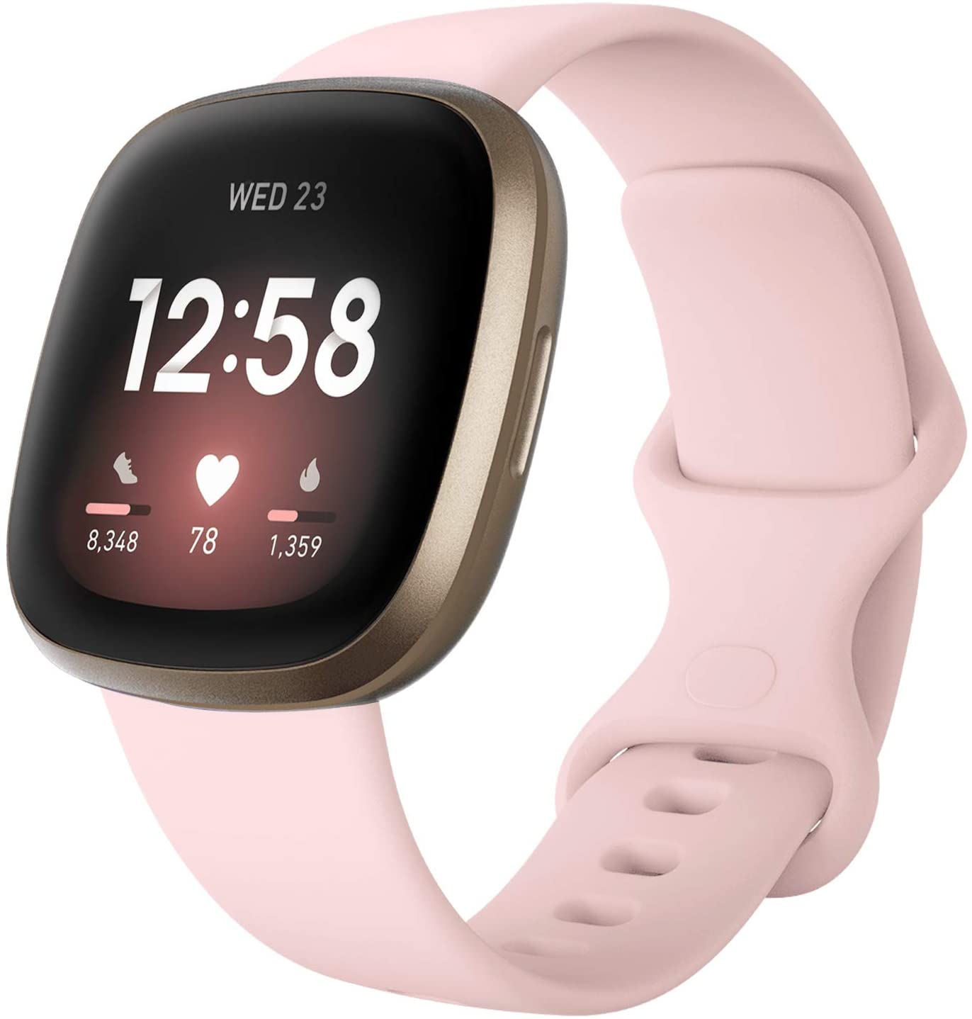 Pink fitbit strap sale