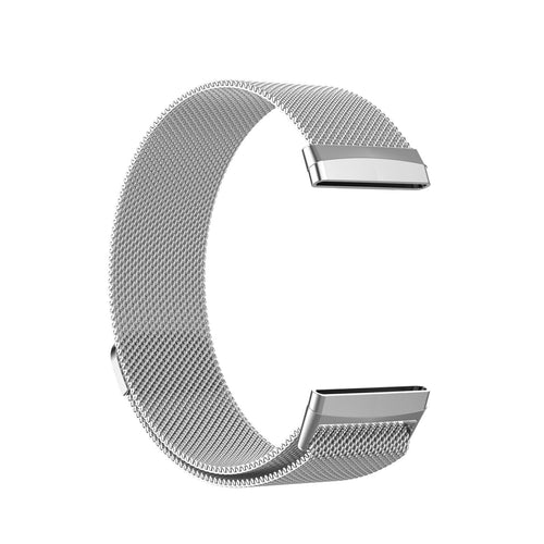 Silver Metal Fitbit Versa 3 Strap