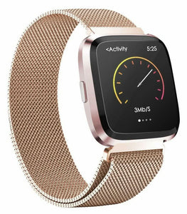 Leather Band Fitbit Versa Strap Rose Gold Rose Gold Fitbit Versa