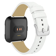 White Leather Band for Fitbit Versa Lite