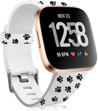 Dog Paw Pattern Strap for Fitbit Versa