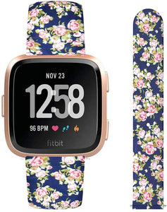 Red Rose Pattern Strap for Fitbit Versa